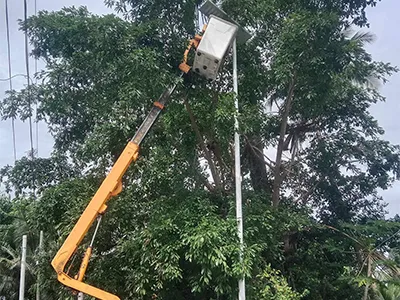 100W All in One Street Solar Lights Outdoor étanche à Commercial Road aux Philippines