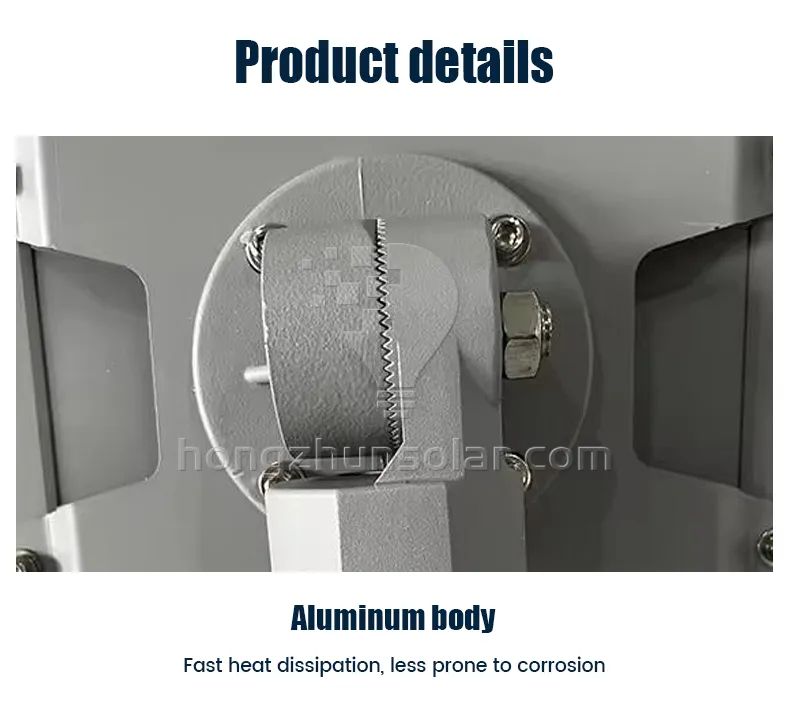 Lampe solaire extérieure IP65 Aluminium étanche Aluminium Road Light 200W ~ 1000W intégré tout dans un réverbère solaire à LED