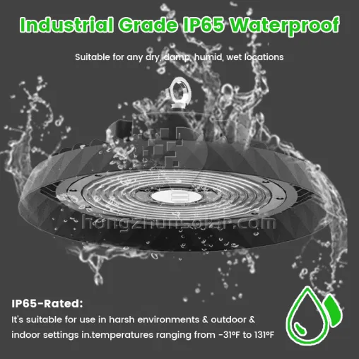 En aluminium extérieur IP65 imperméable UFO LED High Bay Light Industrial 50W 100W 150W 200W 250W 300W Garage Warehouse Plafond extérieur