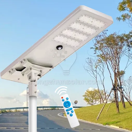 Solar Streetlight SMD IP65 Aluminium extérieur imperméable 100W ~ 250W tout dans un réverbère solaire à LED intégré