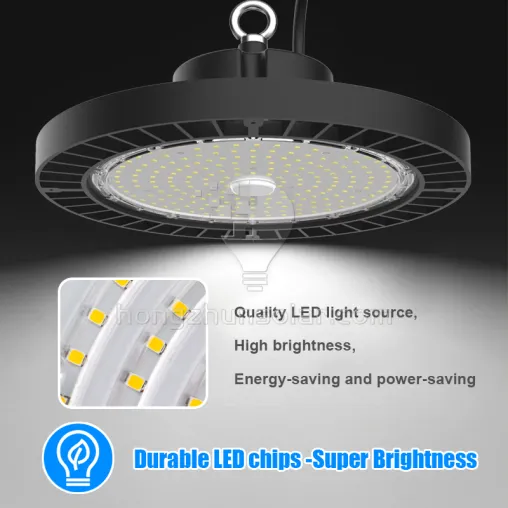 Aluminium d'ufo industriel commercial LED High Bay Light Aluminium étanche IP65 100W à 400W Atelier en usine Supermarché Alimentation réglable