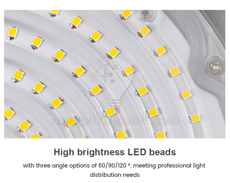 High Lumen High Bay Lampe Aluminium IP65 50W 100W 150W 200W 250W Atelier d'entrepôt de lampe industrielle UFO LED High Bay Light