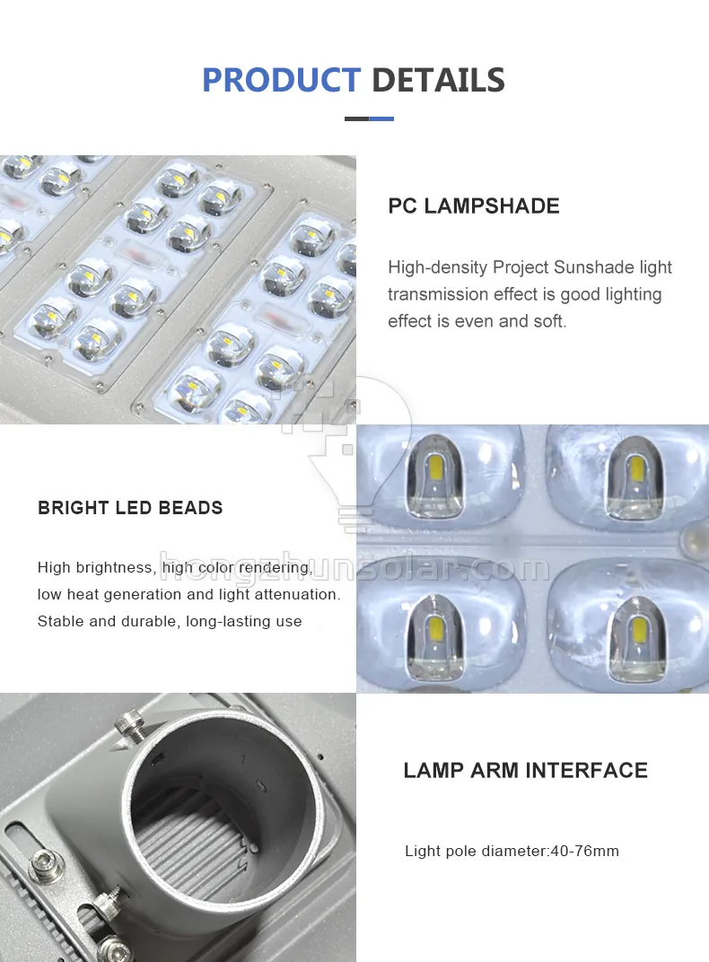 Aluminium à luminosité élevée 100W ~ 400W IP65 SOLAIRE EXTÉRIEUR EXTÉRIEUR INTRÉPRÉE INTÉRÉS