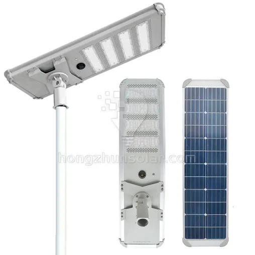 Lampe solaire extérieure IP65 Aluminium étanche Aluminium Road Light 200W ~ 1000W intégré tout dans un léger de rue solaire LED