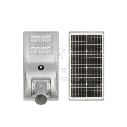 Aluminium à luminosité élevée 100W ~ 400W IP65 Énergie solaire extérieure intégrée imperméable tout en un feu de rue solaire LED
