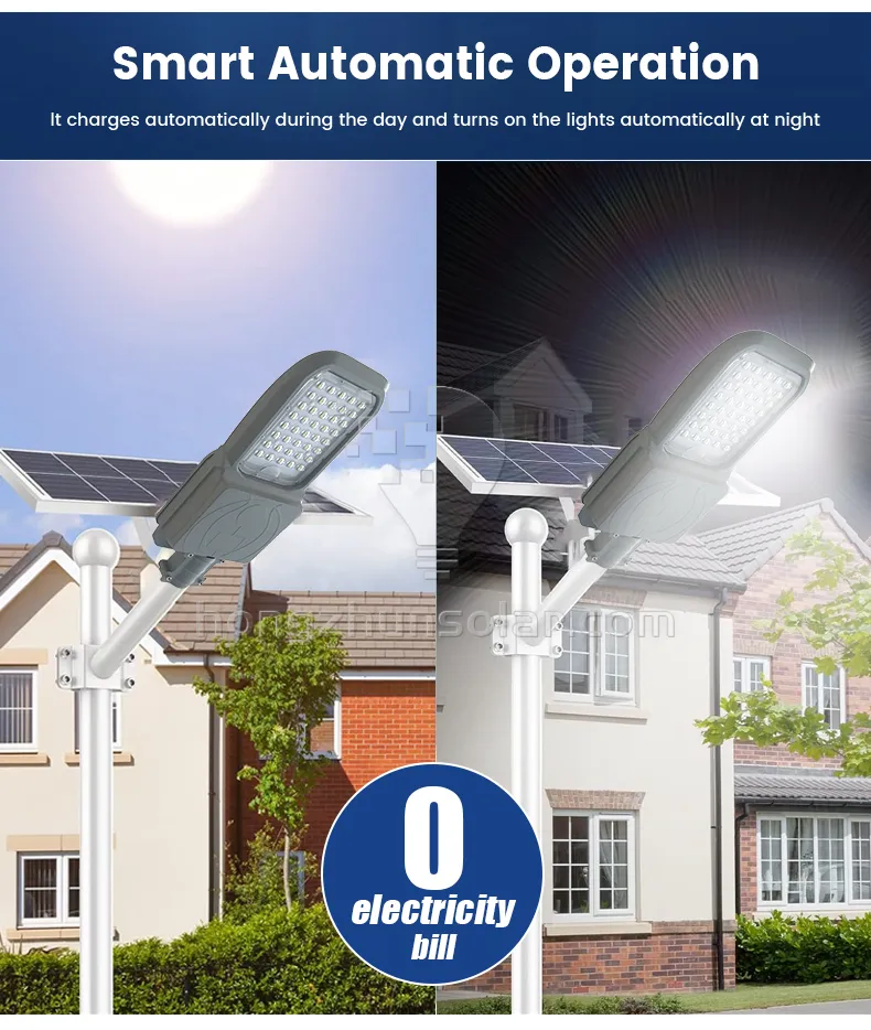 Hongzhun Outdoor Solar Street Light Road étanché