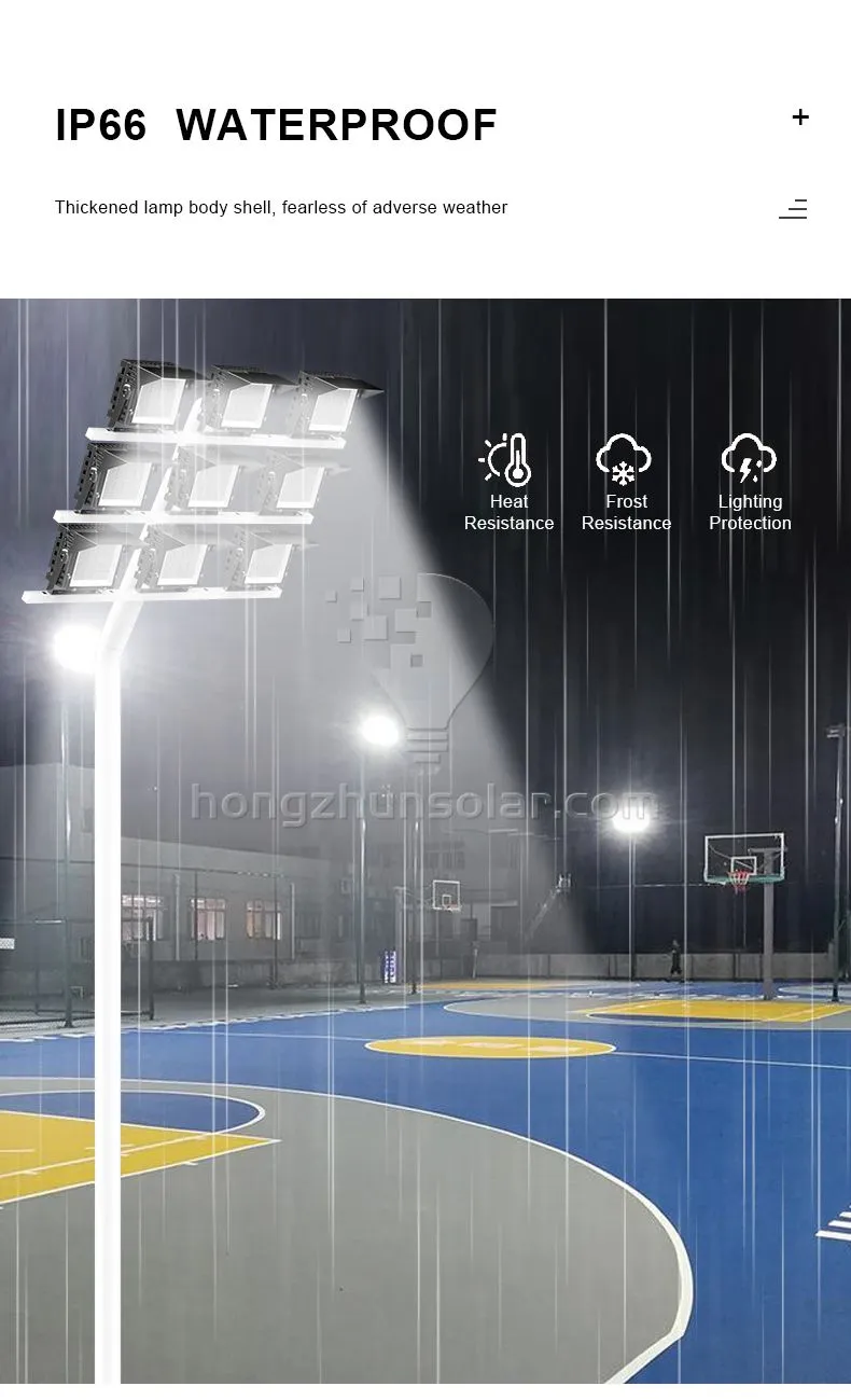 High Mast imperméable IP65 Sport Stadium Flow Field Field IP66 300W ~ 1200W