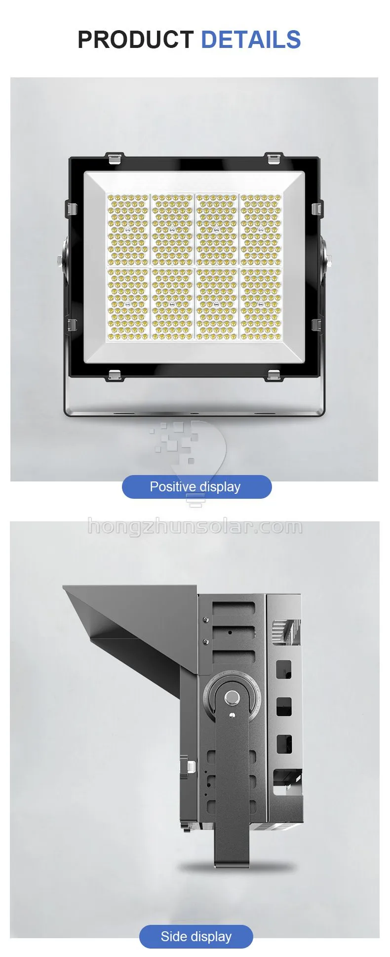 High Mast imperméable IP65 Sport Stadium Flow Field Field IP66 300W ~ 1200W