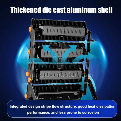 Haute puissance imperméable IP67 LED FOINT LUMIÈRE 300W à 1200W Body en aluminium Tunnel extérieur High Mast Sports Stadium Floodlight IP65