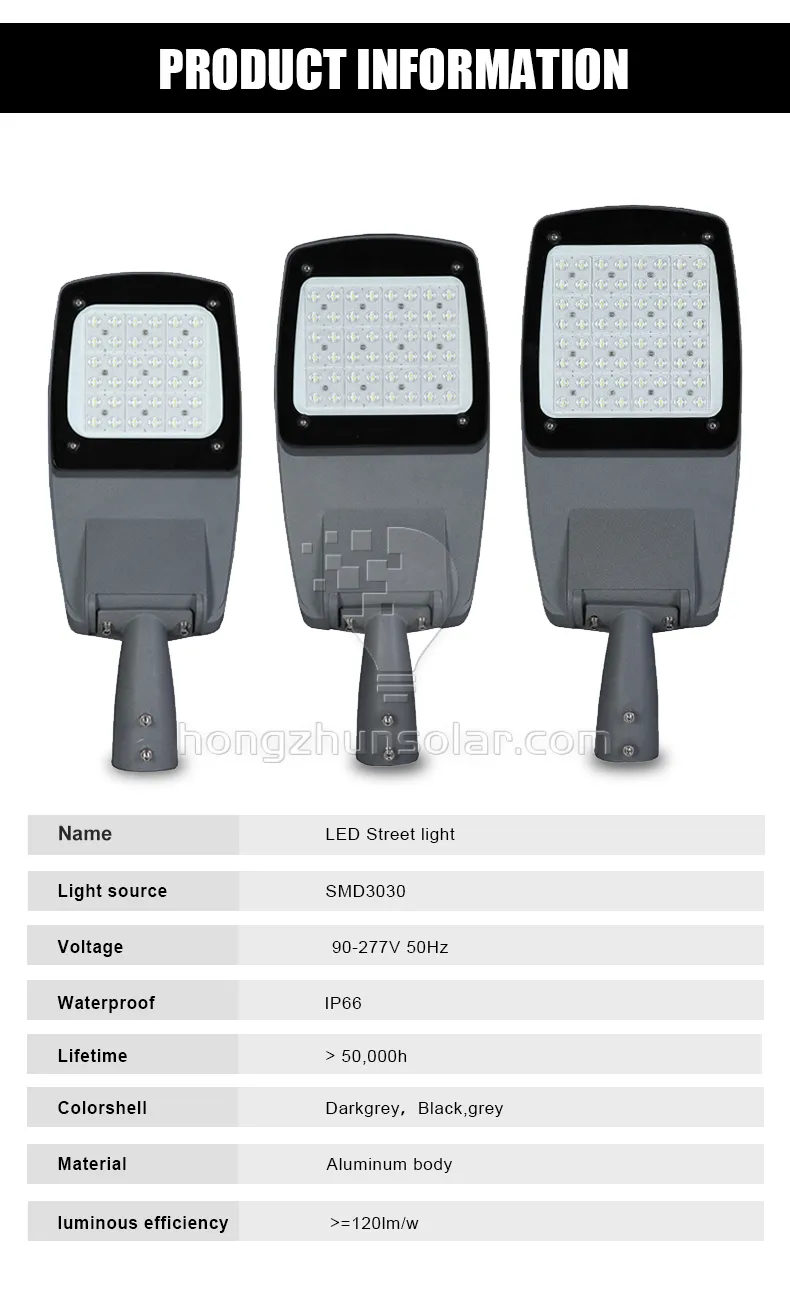 High Lumen SMD extérieur LED Street Light étanché