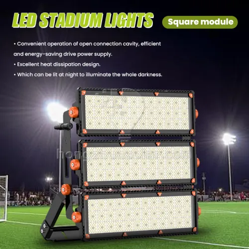 Haute puissance imperméable IP67 LED FOINT LUMIÈRE 300W à 1200W Body en aluminium Tunnel extérieur High Mast Sports Stadium Floodlight IP65