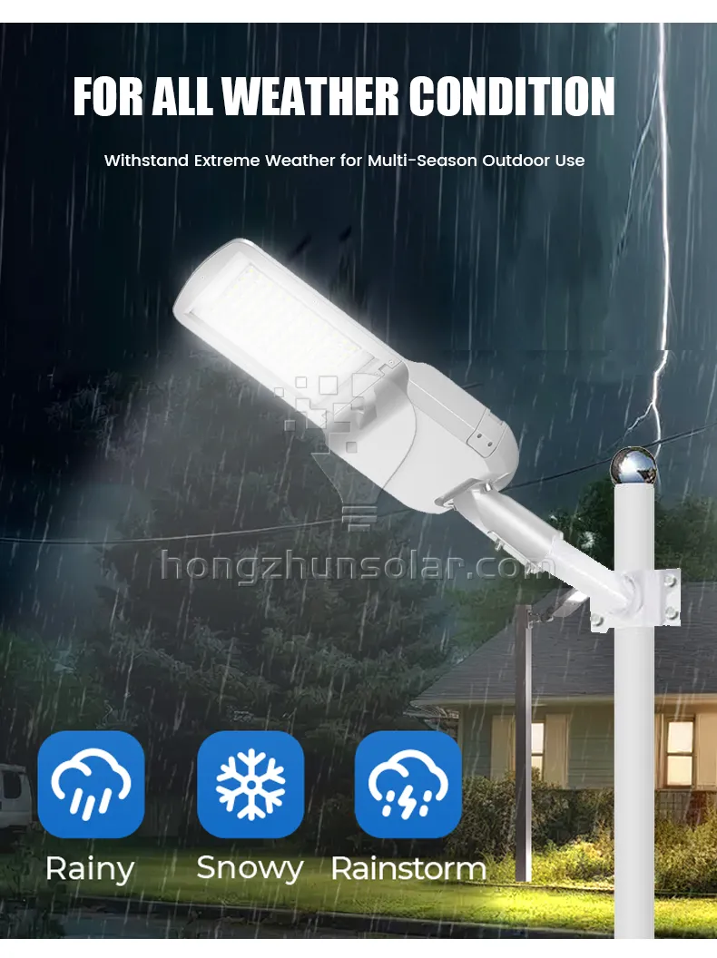 IP65 étanche à la lampe d'éclairage de rue LED extérieur IP65 Aluminium 50W-300W SMD Chip AC Alimentation Certifié CE
