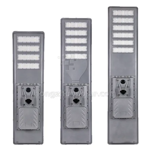 Đèn đường năng lượng mặt trời chống thấm nước IP65 Nhôm 100w 200w 300w 400w 500w 600w Tất cả trong một Đèn đường năng lượng mặt trời Led tích hợp với cực