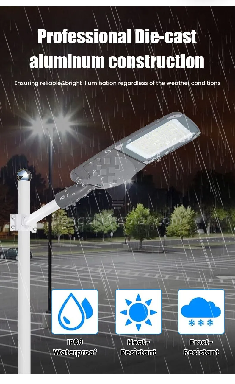 Lampe de route haute luminosité autoroute aluminium étanche IP65 50w 80w 100w 150w 200w 250w 300w extérieur électrique led lampadaire