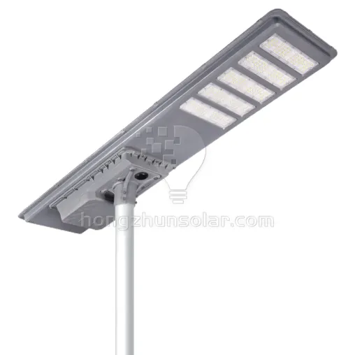 Đèn đường năng lượng mặt trời chống thấm nước IP65 Nhôm 100w 200w 300w 400w 500w 600w Tất cả trong một Đèn đường năng lượng mặt trời Led tích hợp với cực