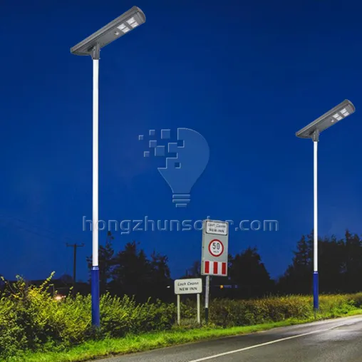 Outdoor Aluminum Road IP65 Waterproof All in One 100W-500W Integrated LED Solar Street Light