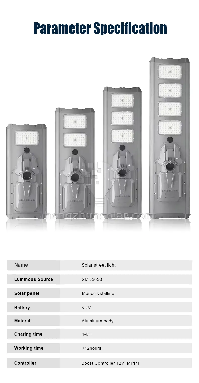 Waterproof IP65 Aluminum Outdoor 100w-1000w Industrial All In One Integrated Led Solar Street Light
