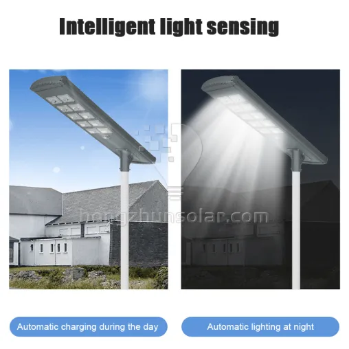 Outdoor Aluminum Road IP65 Waterproof All in One 100W-500W Integrated LED Solar Street Light