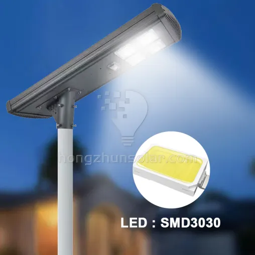 Outdoor Aluminum Road IP65 Waterproof All in One 100W-500W Integrated LED Solar Street Light