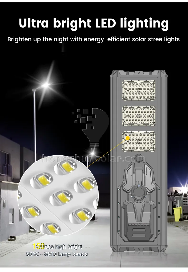 Waterproof IP65 Aluminum Outdoor 100w-1000w Industrial All In One Integrated Led Solar Street Light