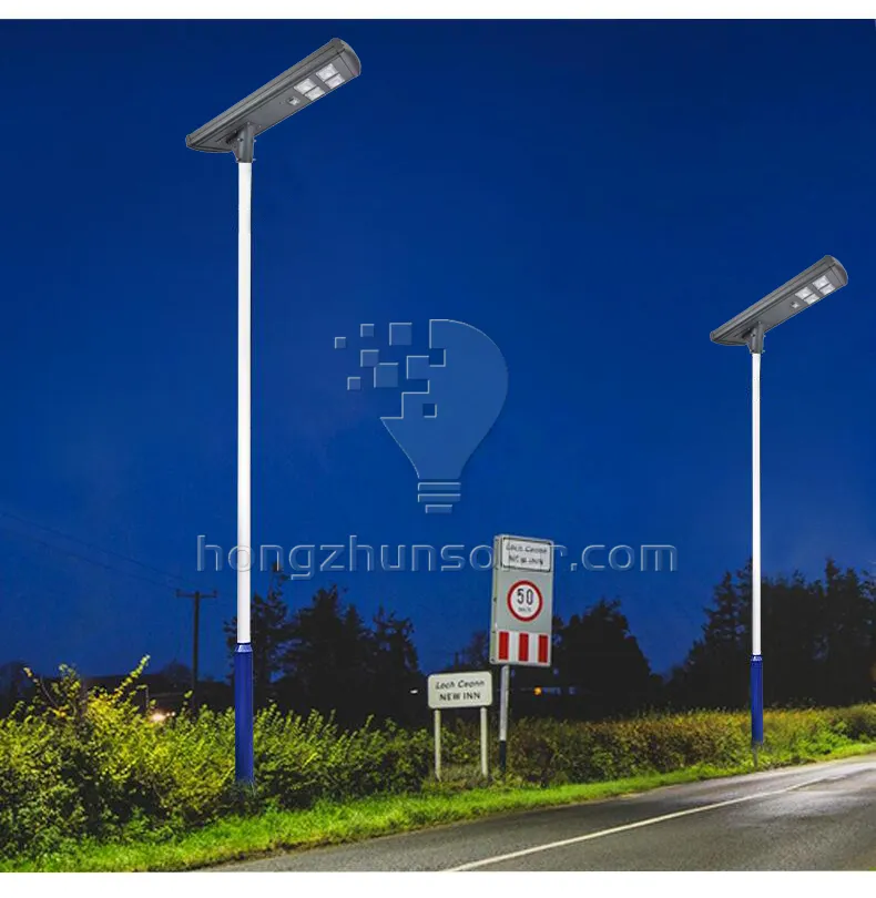 Outdoor Aluminum Road IP65 Waterproof All in One 100W-500W Integrated LED Solar Street Light