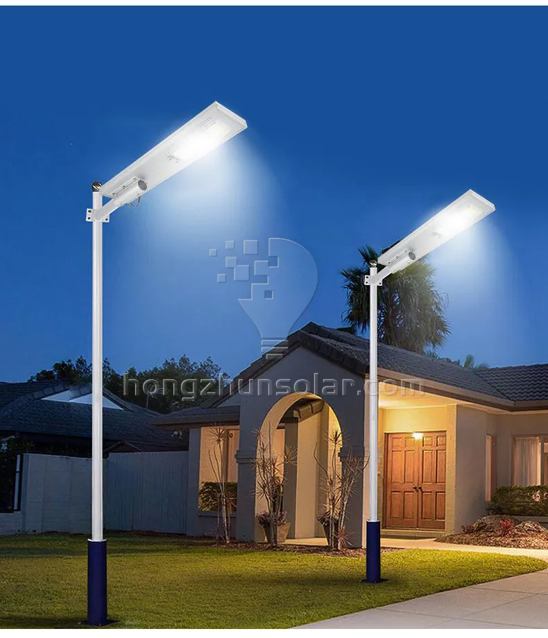 IP65 Waterproof 50W to 200W All in One Integrated Solar LED Street Light Outdoor Aluminum