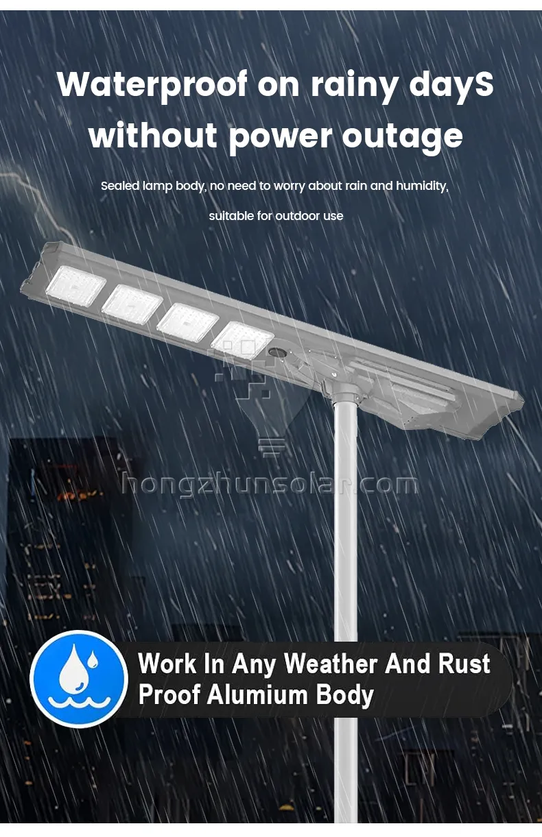 Waterproof IP65 Aluminum Outdoor 100w-1000w Industrial All In One Integrated Led Solar Street Light