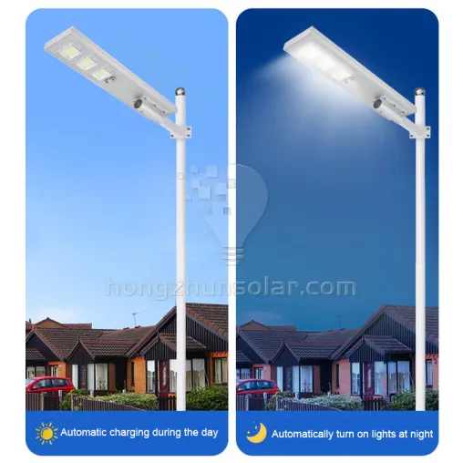 IP65 Waterproof 50W to 200W All in One Integrated Solar LED Street Light Outdoor Aluminum