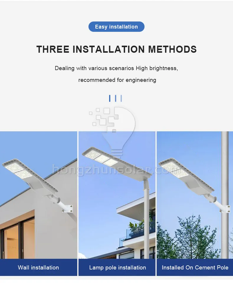 IP65 Waterproof Outdoor Road 50W-300W Aluminum LED Solar Street Light