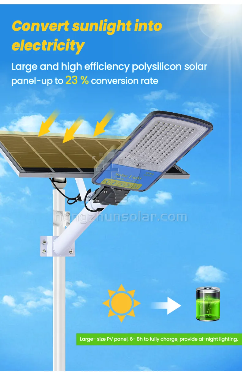 Ip65 Outdoor Waterproof Pathway Road 60w-360w Solar LED Street Lamp