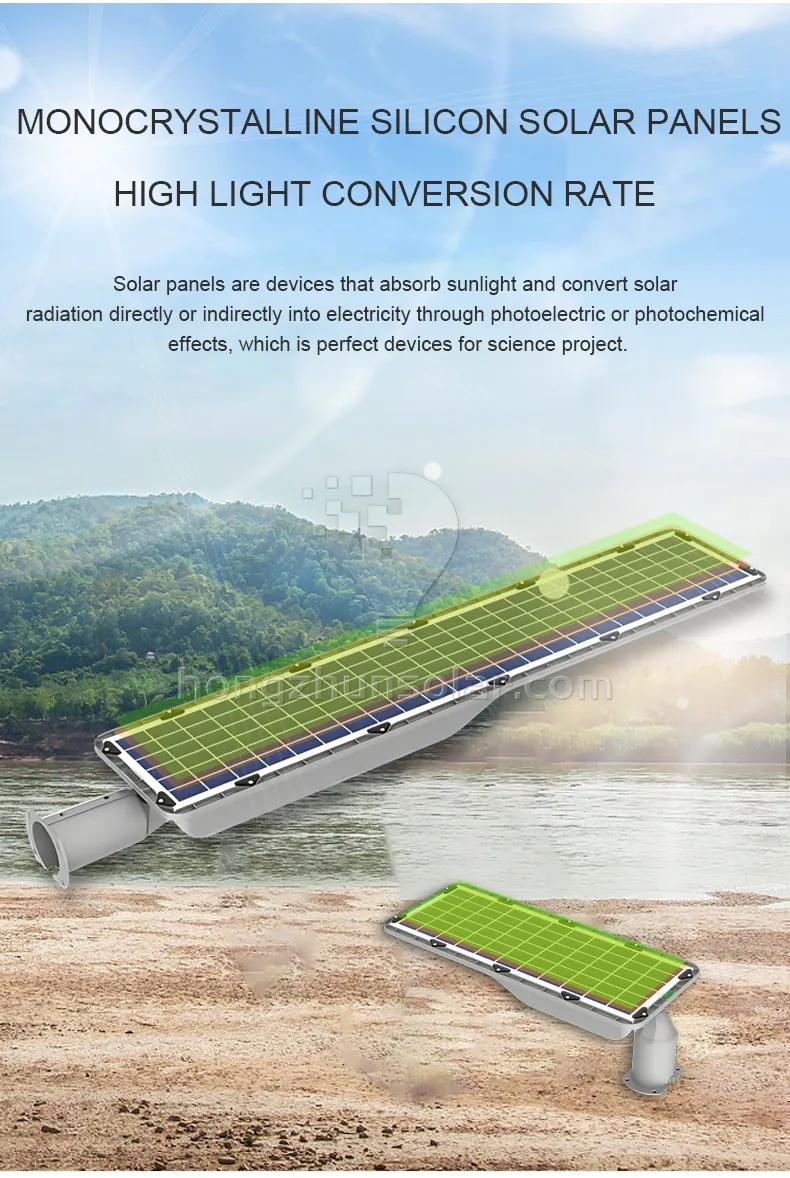 IP65 Waterproof Outdoor Road 50W-300W Aluminum LED Solar Street Light