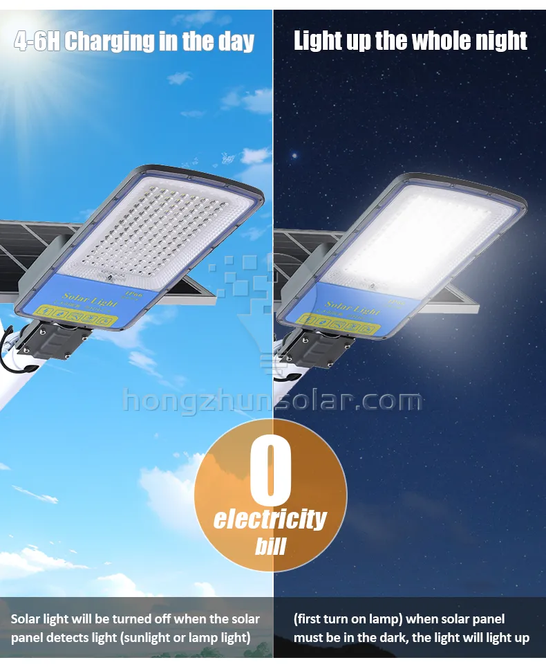 Ip65 Outdoor Waterproof Pathway Road 60w-360w Solar LED Street Lamp