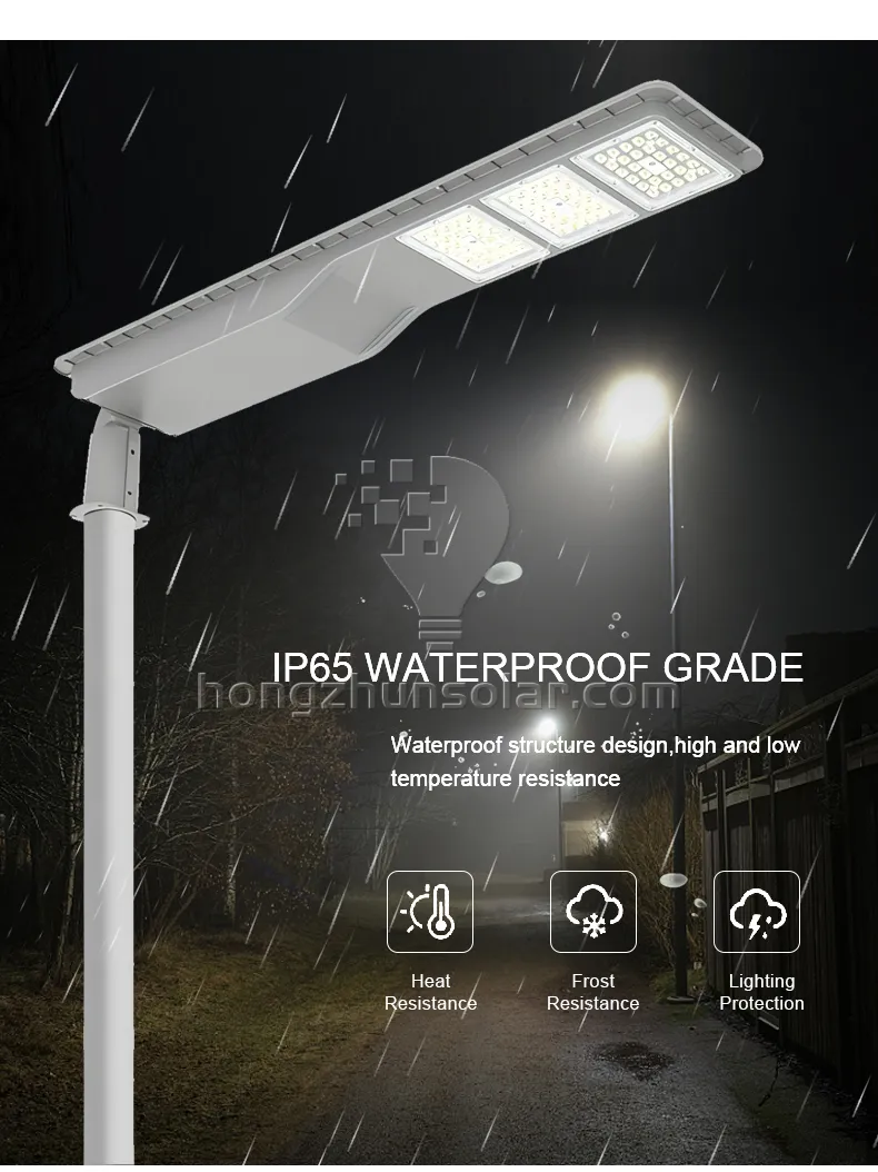 IP65 Waterproof Outdoor Road 50W-300W Aluminum LED Solar Street Light
