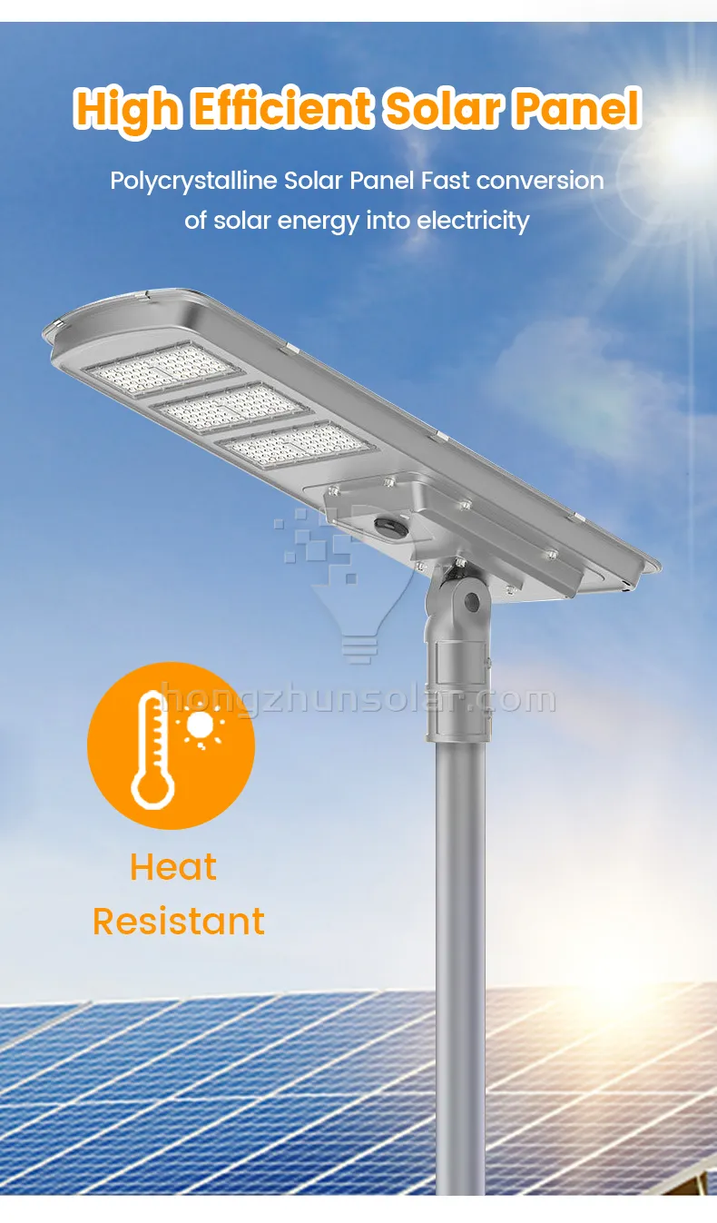 IP65 Waterproof 100W-500W Aluminum Integrated LED Solar Street Light Outdoor All in One
