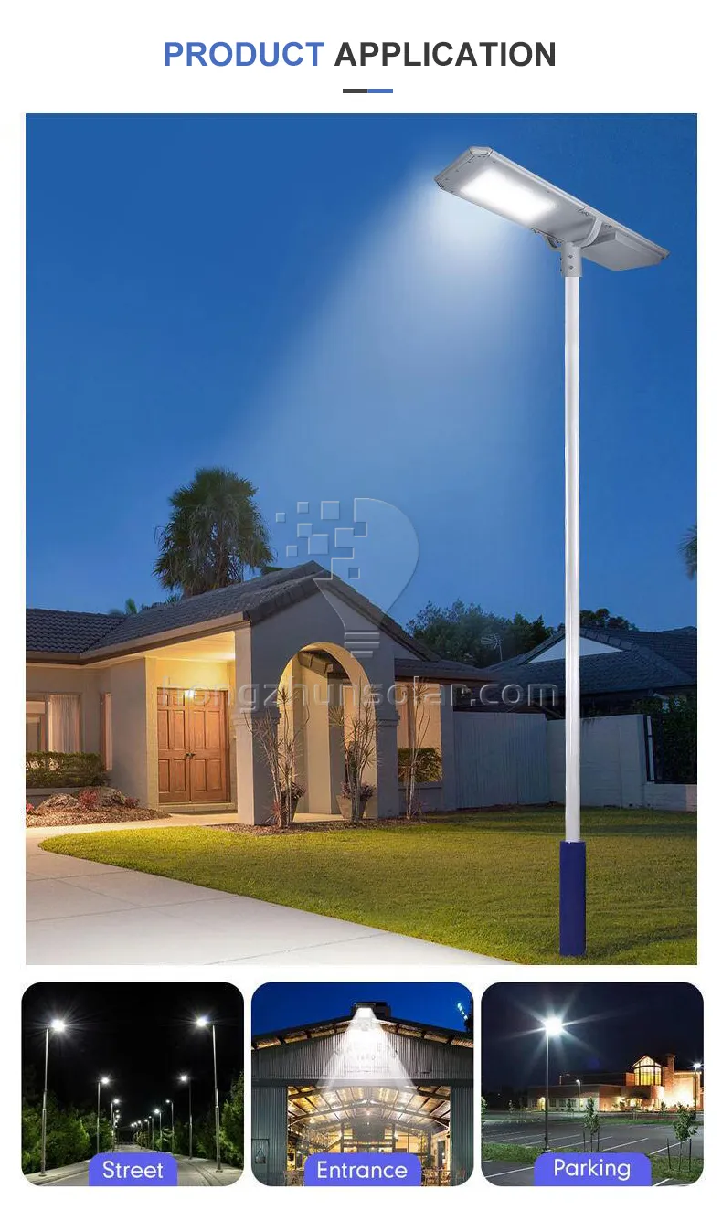 Outdoor Roadway Road Waterproof Ip65 30w-250w Aluminum Integrated Led Solar Street Light