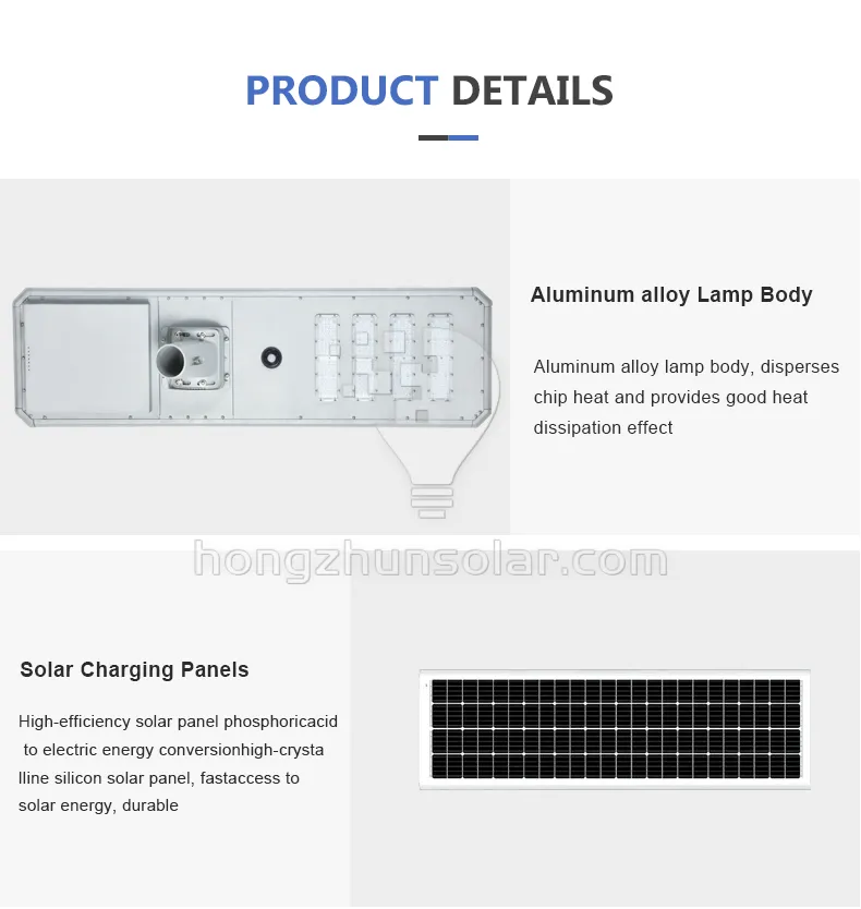Outdoor Roadway Road Waterproof Ip65 30w-250w Aluminum Integrated Led Solar Street Light