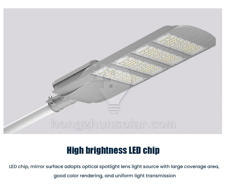 Waterproof 50W-200W Aluminum Street Light Polysilicon Split Solar Light for Garden and Road IP65