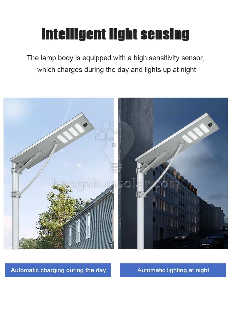 Outdoor Smd Aluminum IP65 Waterproof 50w-250w All in One Integrated Led Solar Street Light