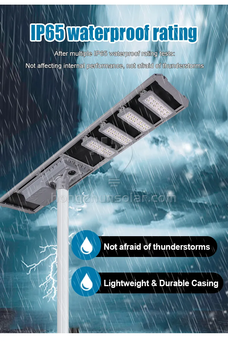 Waterproof IP65 Integrated All in One Aluminum 100W-700W Led Solar Street Light