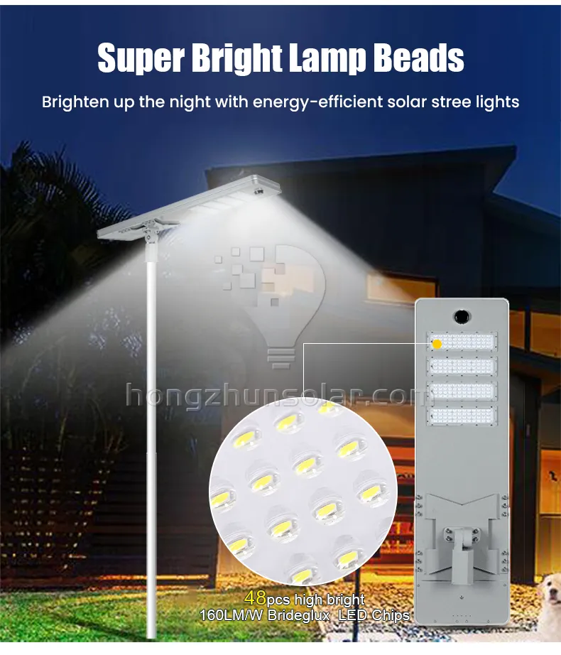 High Power IP65 Waterproof IP65 Highway Outdoor LED Solar Street Lights 50W-400W Integrated Motion Sensor All in One Road Lamp