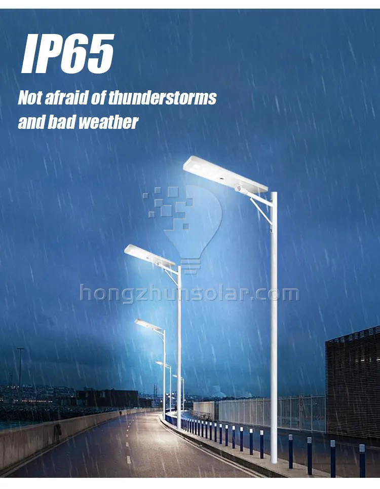 Aluminum Integrated Waterproof Ip65 100w-400w Outdoor All in One Led Solar Street Light