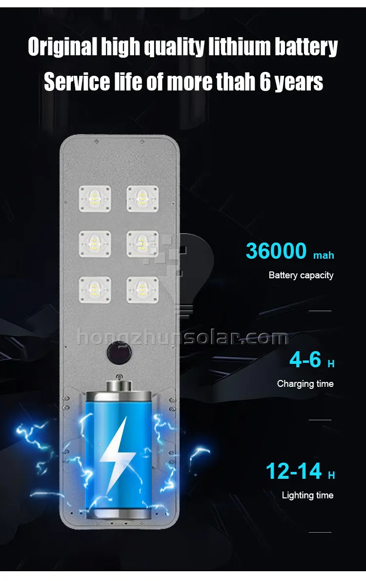 Aluminum Integrated Waterproof Ip65 100w-400w Outdoor All in One Led Solar Street Light