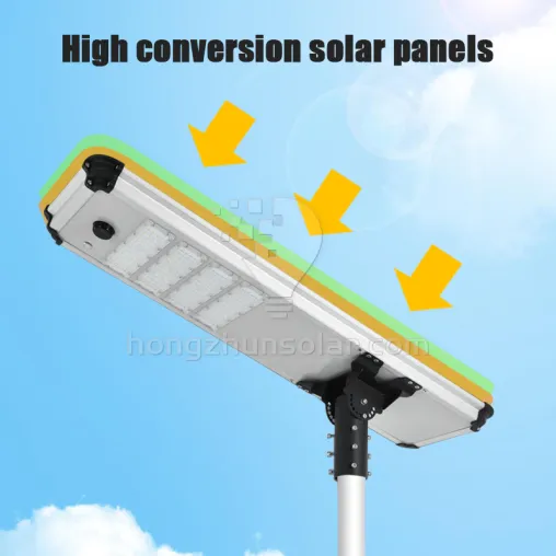 Project Lighting Waterproof 100w-500w IP65 Outdoor Aluminum Integrated Solar Street Light