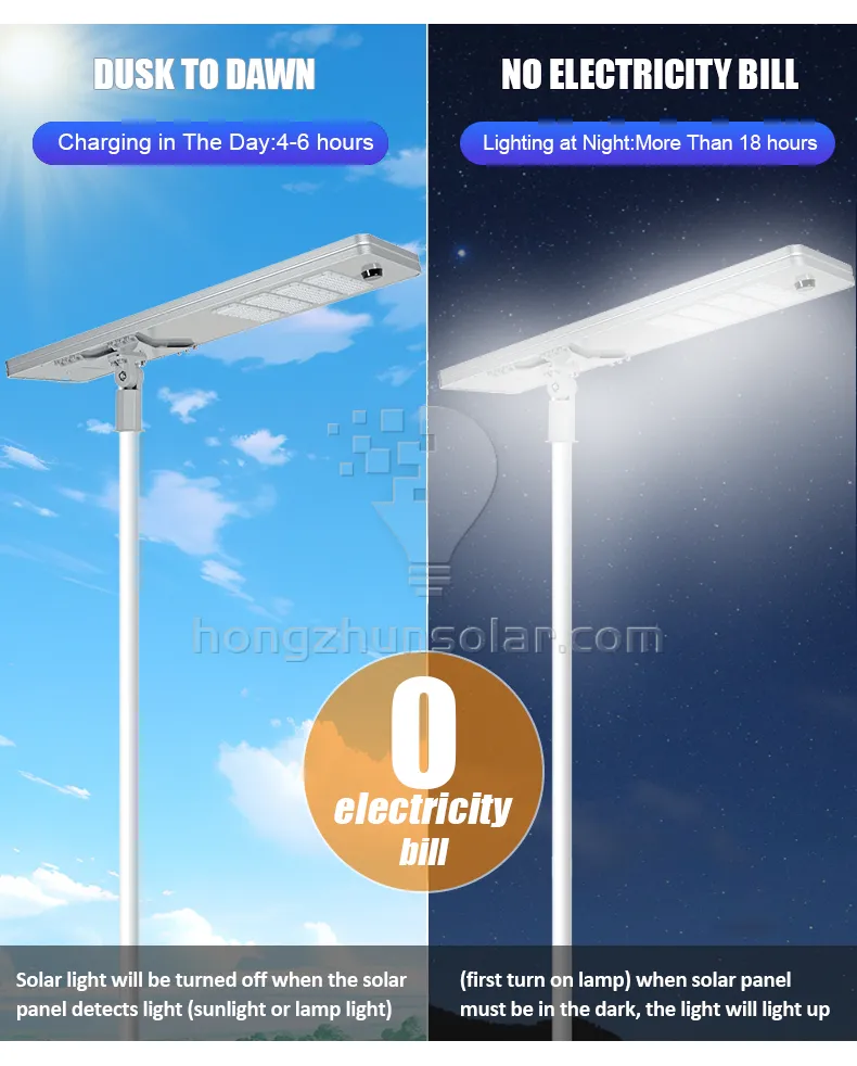 High Power IP65 Waterproof IP65 Highway Outdoor LED Solar Street Lights 50W-400W Integrated Motion Sensor All in One Road Lamp