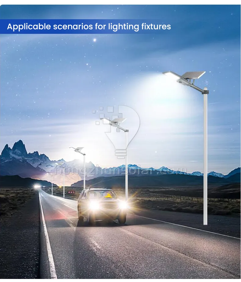 100w-400w SMD Split LED Solar Street Light Waterproof IP65 Aluminum Outdoor Road Square Lamp with Remote Control