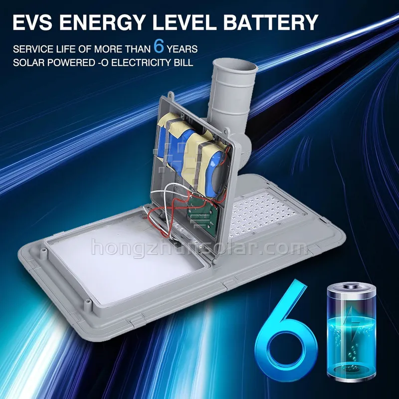 100W-300W extérieur IP66 étanche rue lumière solaire à LED tout en un pour application routière