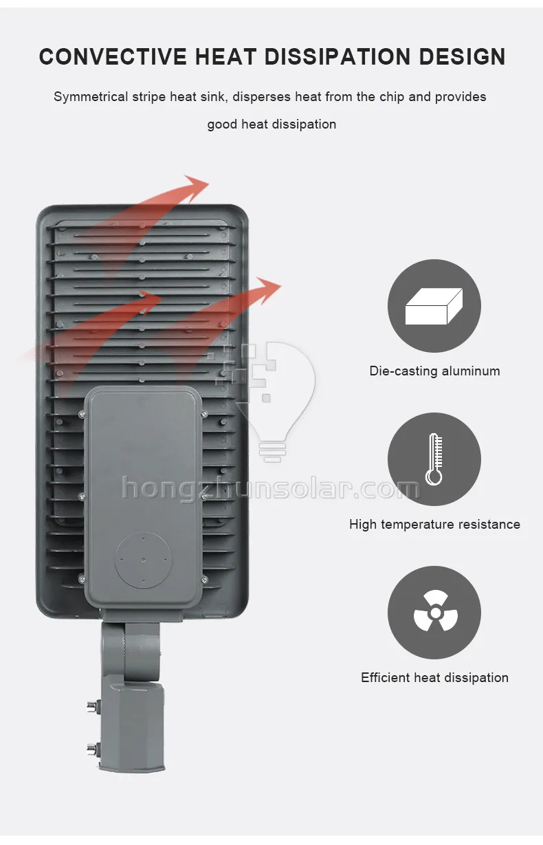 Lampe de route extérieure carrée de jardin IP65 étanche SMD aluminium 50 W 100 W 150 W 200 W 300 W lampadaire LED
