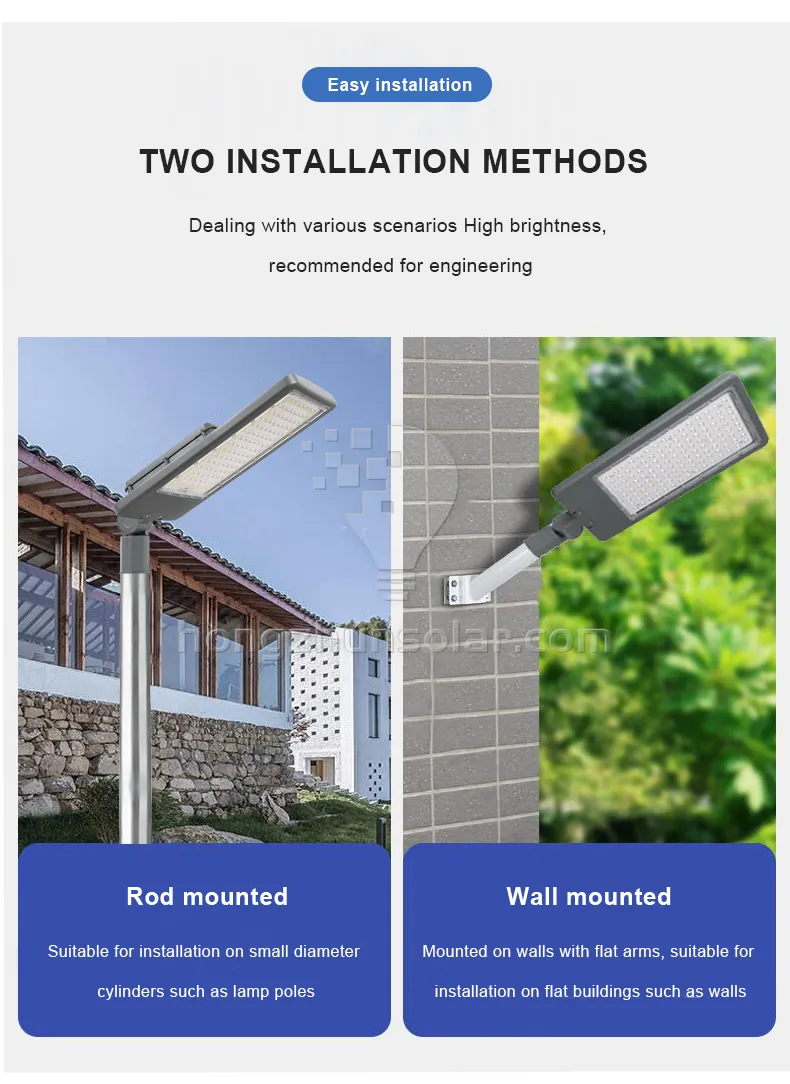 Lampe de route extérieure carrée de jardin IP65 étanche SMD aluminium 50 W 100 W 150 W 200 W 300 W lampadaire LED