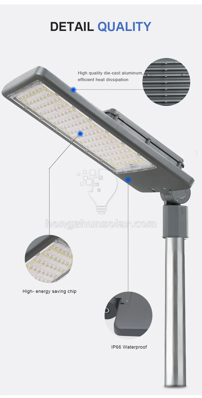 Lampe de route extérieure carrée de jardin IP65 étanche SMD aluminium 50 W 100 W 150 W 200 W 300 W lampadaire LED