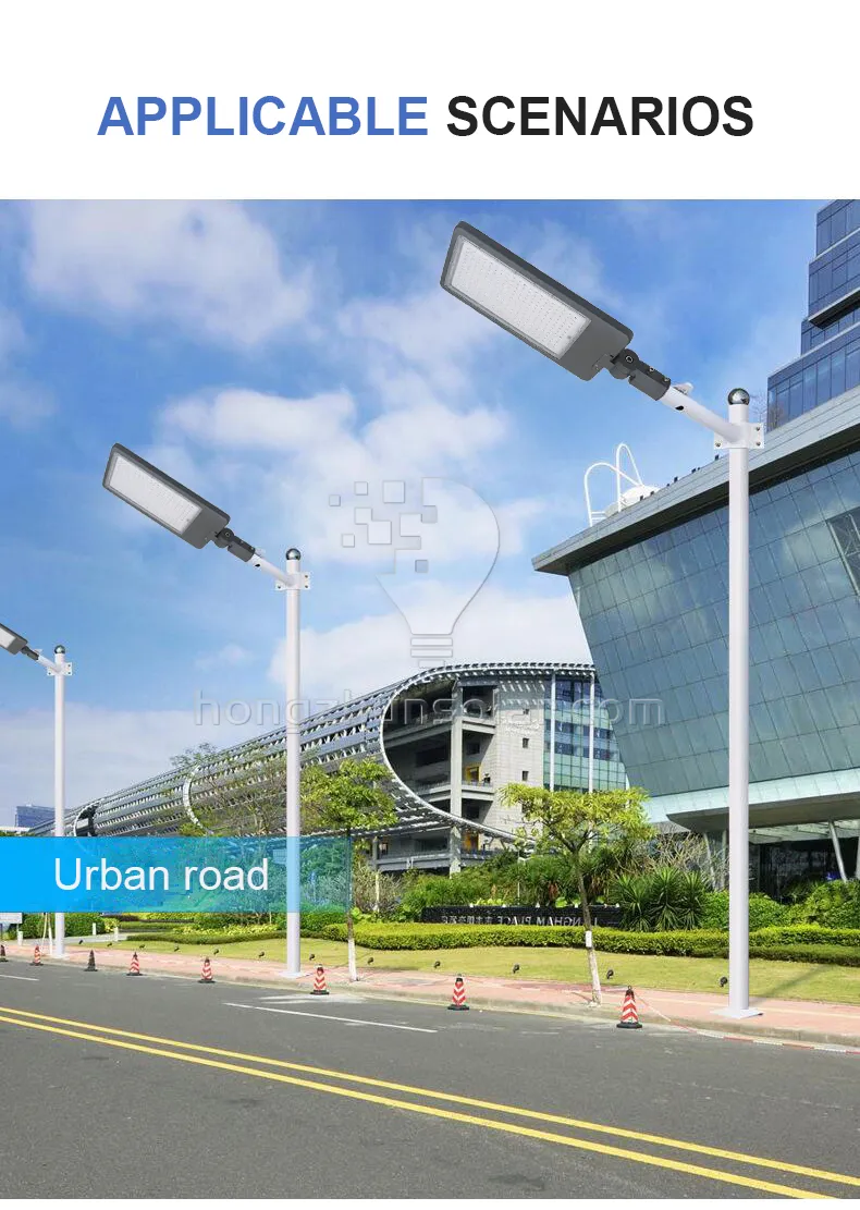 Lampe de route extérieure carrée de jardin IP65 étanche SMD aluminium 50 W 100 W 150 W 200 W 300 W lampadaire LED